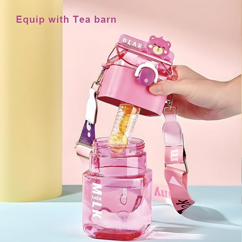KAWAII SQUARE BOTTLE WITH FRUIT INFUSER - Image 4