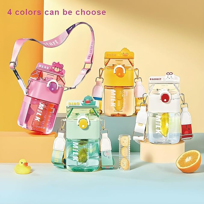 KAWAII SQUARE BOTTLE WITH FRUIT INFUSER - Image 7